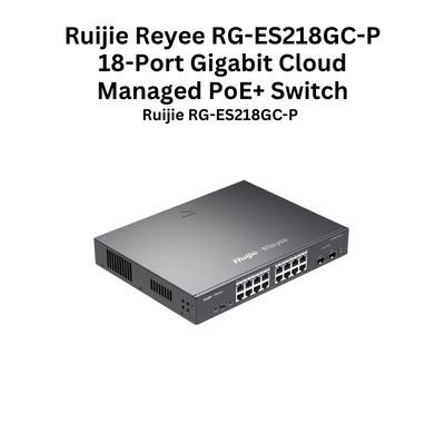 Ruijie Reyee RG-ES218GC-P 18-Port Gigabit Cloud Managed PoE+ Switch 240W
